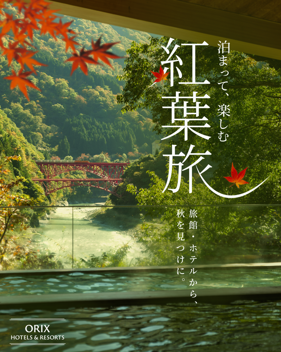 紅葉スポット最前線　泊まって、楽しむ紅葉旅
