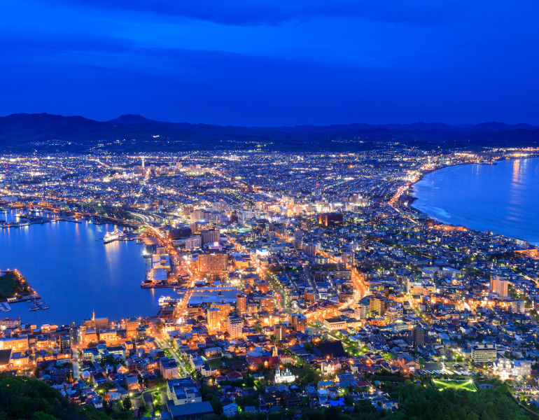 ▲函館の夜景＜画像提供：PIXTA＞