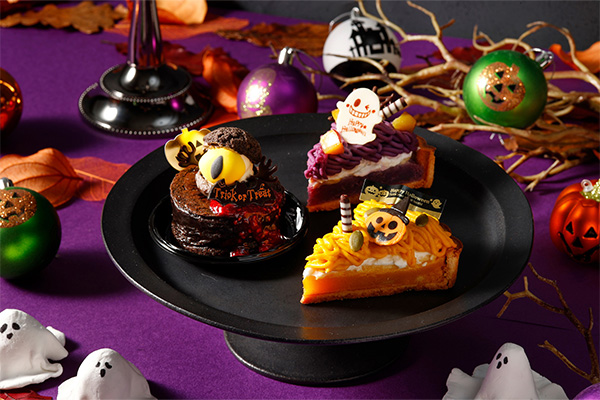 (左)ブラックアイ 700円 (上)ハロウィーンタルト~紫いも~ 650円
(下)ハロウィーンタルト~かぼちゃ~ 650円 (イメージ)
