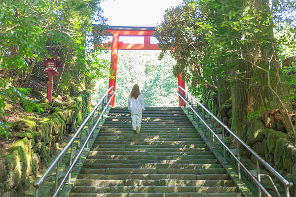 自身のペースで芦ノ湖畔を散策しながら箱根三社参り湖畔を歩き、心を整え、三社の加護を授かる参拝旅行