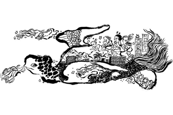 杉乃井ホテル×大分県立美術館×ザ・キャビンカンパニー墨絵の海亀が彩る“動く美術館”『竜宮バス』が誕生
