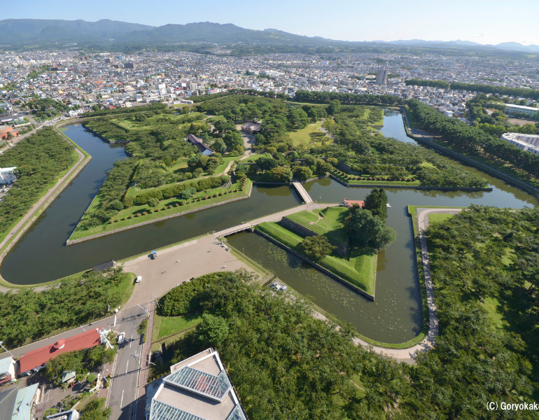 ▲五稜郭公園　＜画像提供：函館市観光部＞