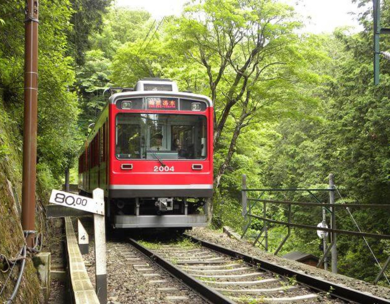 ▲箱根登山電車　＜画像提供：箱根登山鉄道＞